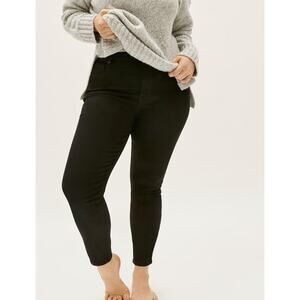 NWT Everlane The Curvy Authentic Stretch High Rise Skinny Jean in Black